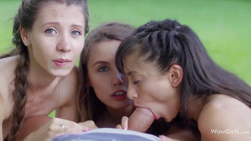 Egyidejűleg dugta meg a picsa feleségét és annak kettő virgonc barátnőjét Thumb